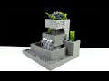 How to make a beautiful small indoor water fountain with cement and thermocol foam