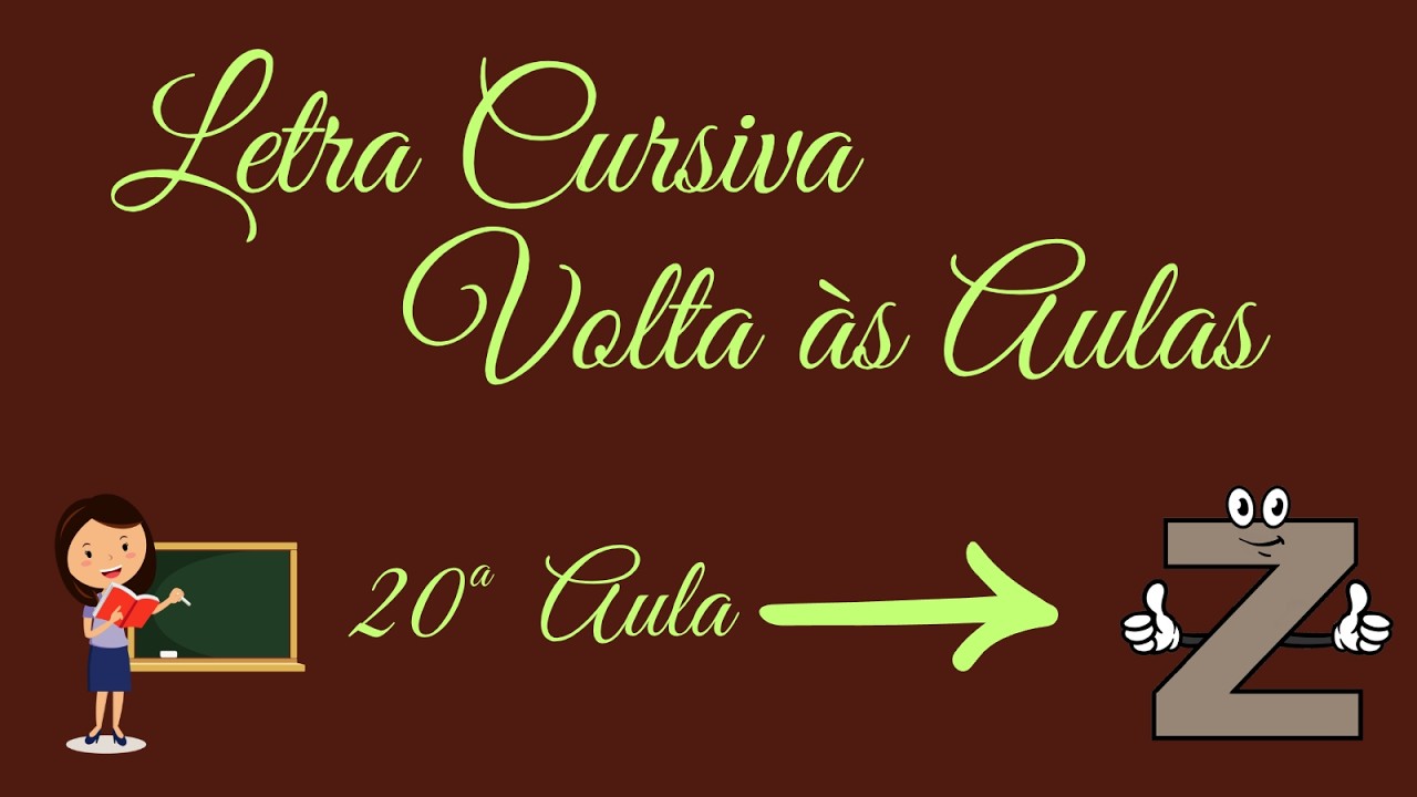 Aprenda letra cursiva 20ª Aula