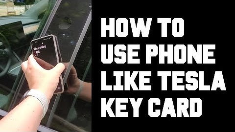 Tesla How To Use Phone Like Key Card - How To Use Smartphone on B Pillar To Lock and Unlock Tesla