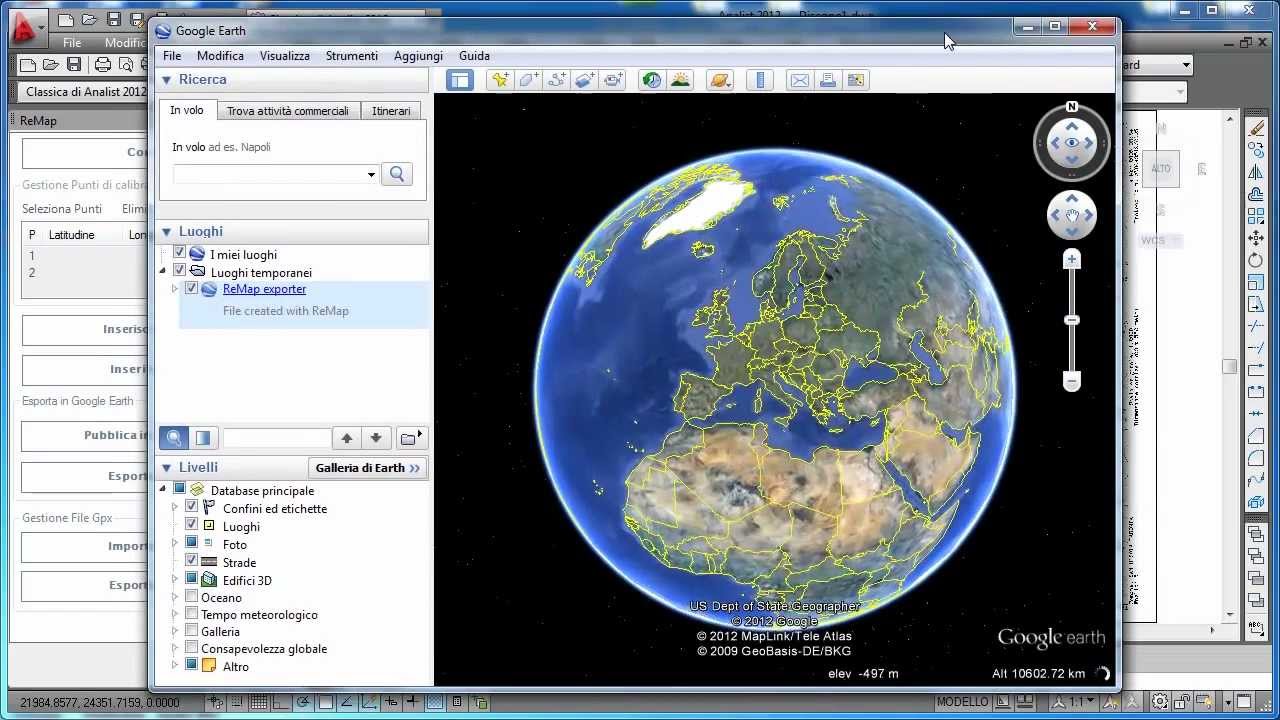 SCARICA IMMAGINI GEOREFERENZIATE DA GOOGLE EARTH