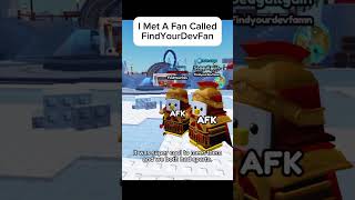 I Met A Fan Called FindYourDevFan #knockout #roblox #robloxknockout