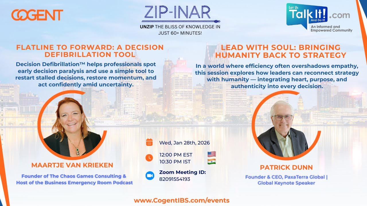 Zipinar: Lead with Soul & Flatline to Forward: Human Strategy and Decision Clarity