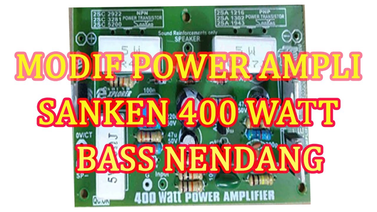 modifikasi power safari 400 watt agar bass nendang