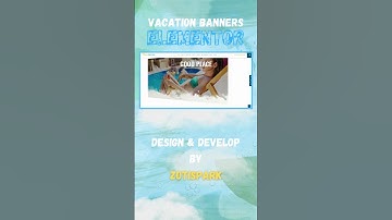 Summer Vacation Website Design in 30 Seconds | Web Design Inspiration #elementor @zotispark #short