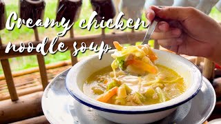 Sopas - A hearty and creamy chicken noodle soup | Kusinela