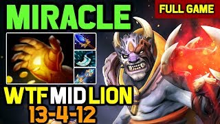 OMG! Miracle plays Lion Mid in 7.21 vs OD and PA Lineup