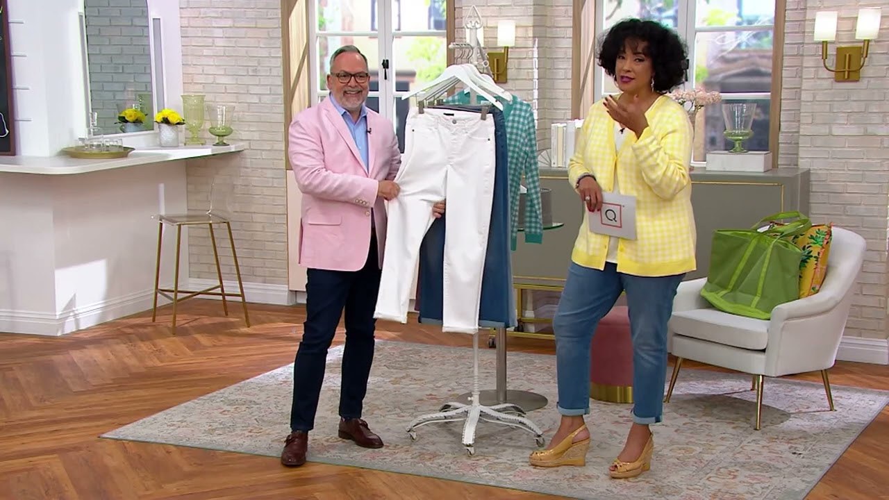 NYDJ Higher Rise Margot Girlfriend Jeans on QVC 