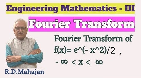 ✨️Fouriertransformatie van e^(- x^2 / 2 )