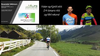 Vidar og Kjetil Mehl 24 hour race for Canser and Stroke. New NO record