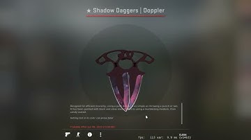 Shadow daggers Doppler unboxing
