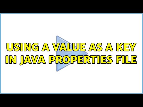 Using a value as a key in Java properties file