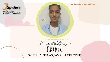 CONGRATULATIONS E.RAMYA PLACED AS JAVA DEVELOPER