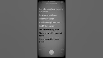 Thumbnail of Mr. Loverman - Rick Montgomery (what song next)