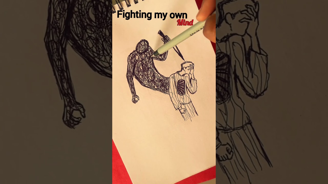 “When thoughts become the enemy.” 💔🥀🥺 