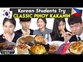 Korean High Schoolers Try Filipino Merienda for the first time | Korean Ate