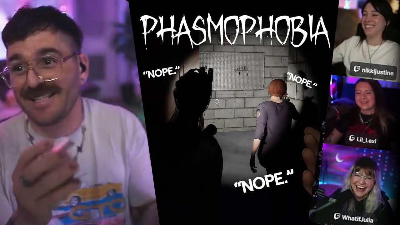 running away in a single file line // phasmophobiba