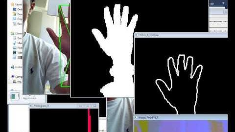 Using stereo images for hand gesture recognition