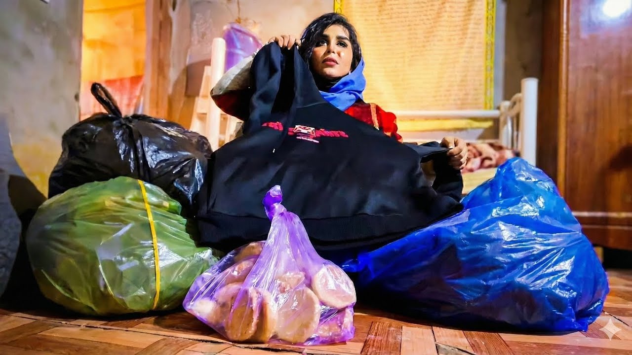 رجعت من السوك مريت بحسون جبت حوايج وملابس وكعك وزعتهن للفروخ اكلت كعك وشاي بث زينب بت الديوانيه