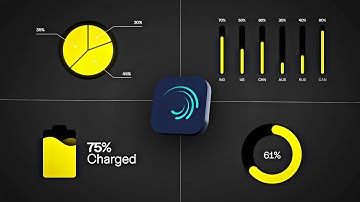 Infographic animations in alight motion.