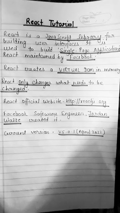 Introduction to React || React tutorial for beginners || ReactJS - YouTube