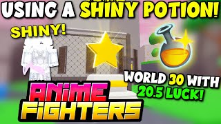 5 FREE SHINY LUCK POTION CODES IN ANIME FIGHTERS SIMULATOR UPDATE 11! *ITS  BACK* Roblox 