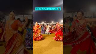 Dubai Navratri Garba 2025 Schedule #dubai #contentcreator #navratri #dubaievents #dubaidance