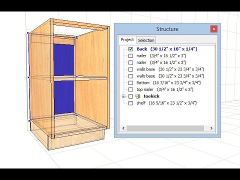Making Custom Cabinets In Pro100 Design Software Youtube