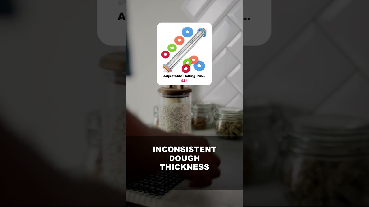 Adjustable Rolling Pin — perfectly even dough every time