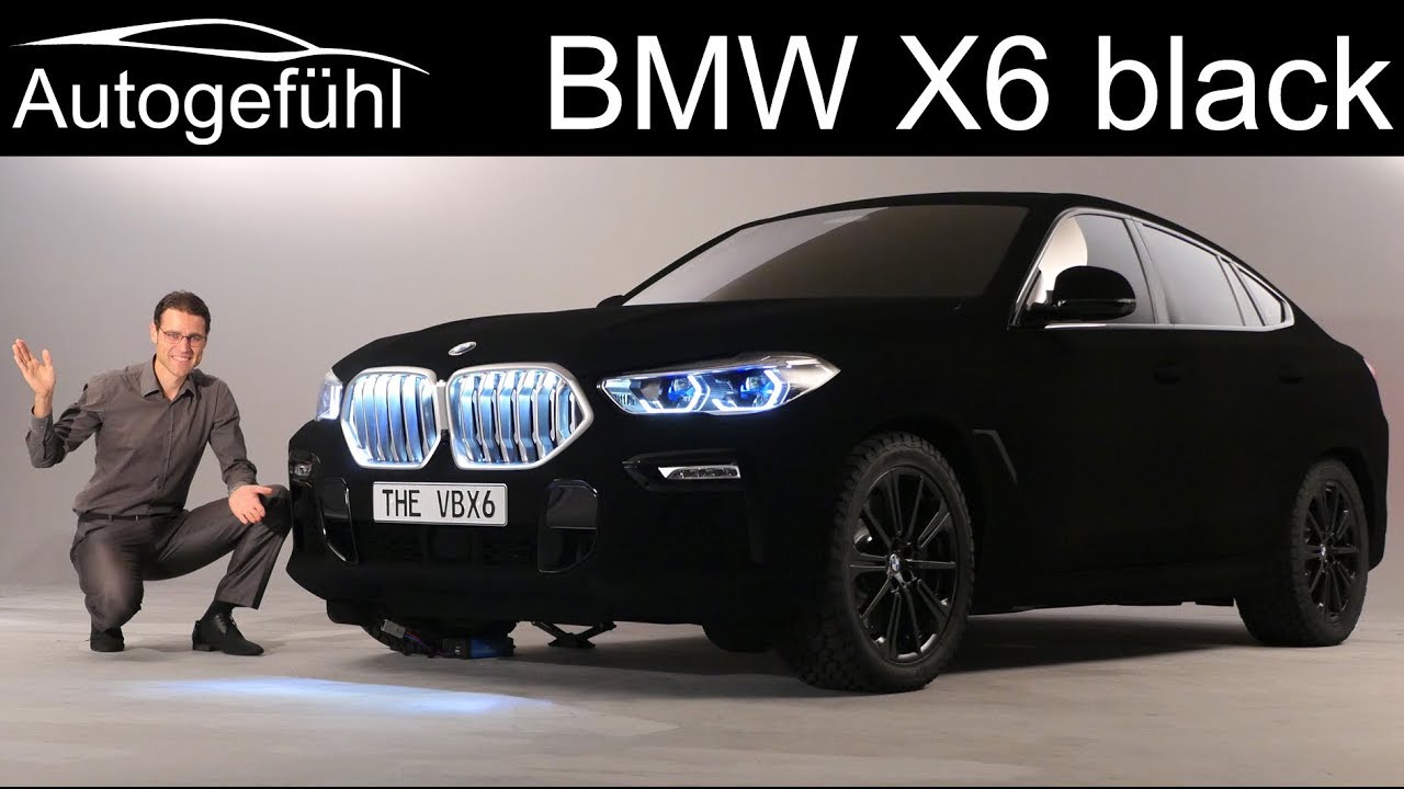 New BMW X6 as a spectacular show car: world's first vehicle in Vantablack®.