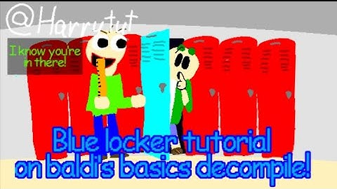 How To Add Blue Locker To Your Decompile! ❇️♻️/ #video #decompile #baldisbasics