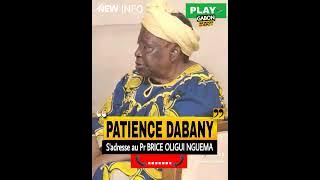 Patience Dabany la mère d'Ali Bongo s'adresse au Pr BRICE OLIGUI NGUEMA par un audio téléphonique