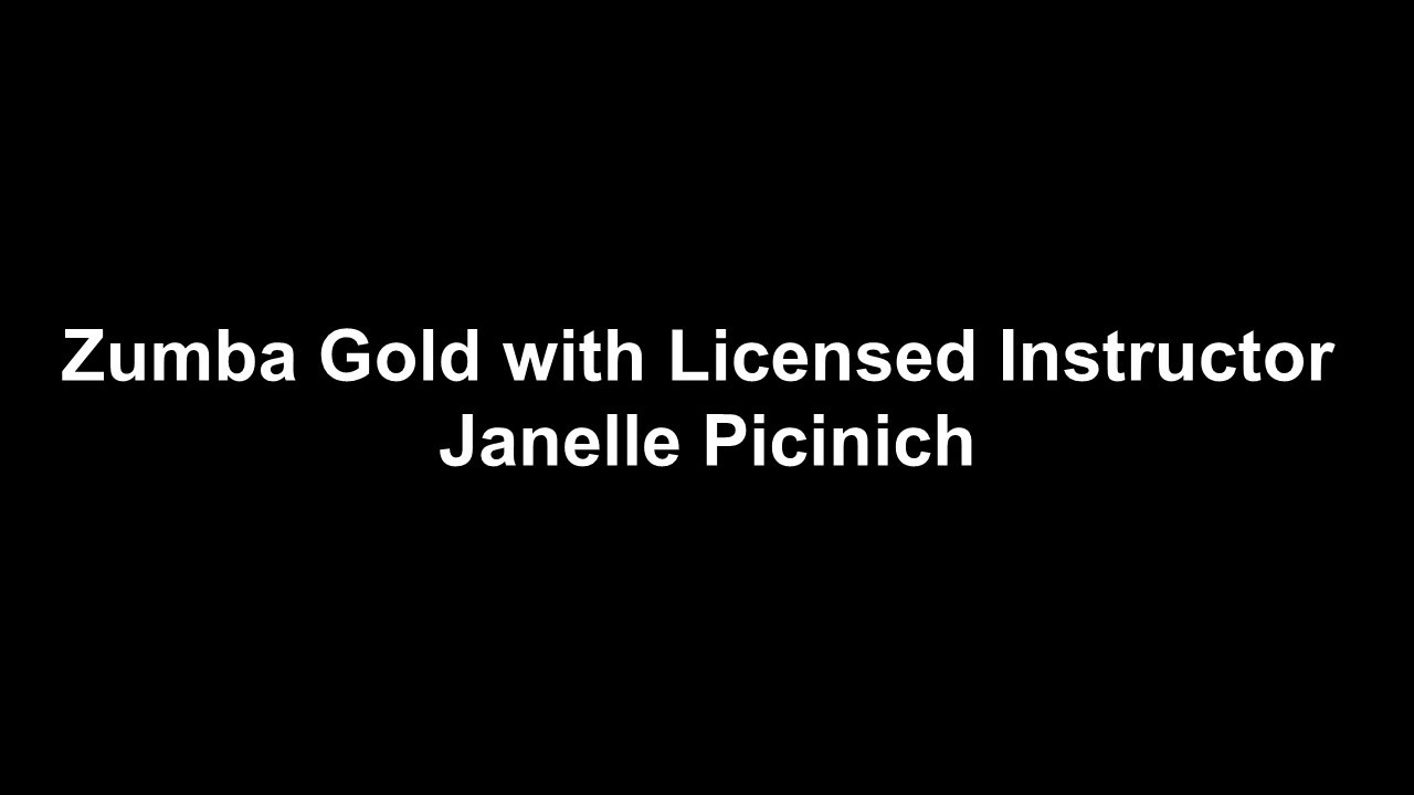 Zumba Gold with Licensed Instructor Janelle Picinich YouTube