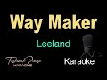 Way maker  leeland  hq karaoke