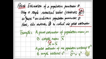 Statistics - Point Estimation