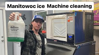 How to clean a Manitowoc ice machine  step by step instructions