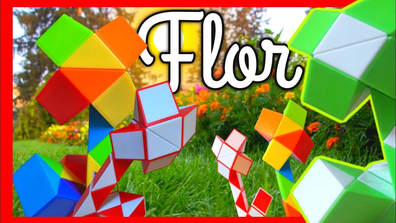 Flor 🌸 (Régua Mágica 24Peças) Snake Twist Rubiks 24pc