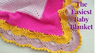 The Easiest Baby Blanket / Crochet Easy Blanket Tutorials