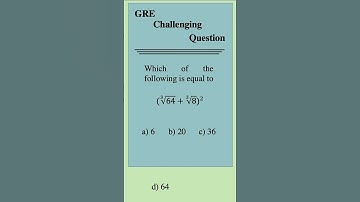 GRE Practice Question 22 #gre #math #precalculus