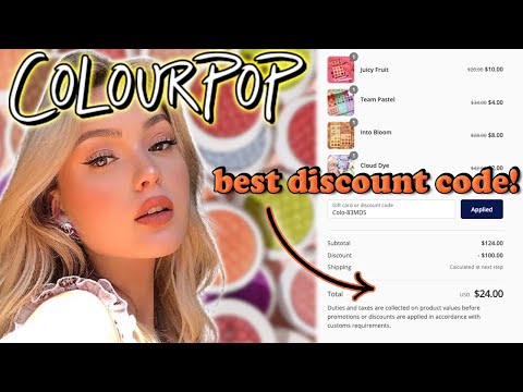 COLOURPOP DISCOUNT CODE! (i saved sooooo much money) Best Colourpop codes in 2021