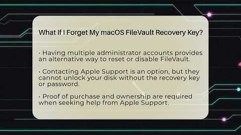 What If I Forget My macOS FileVault Recovery Key? - All About Operating Systems