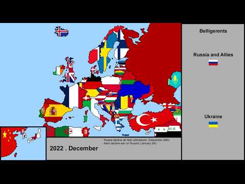 World War 3 Scenario In animated Flags [HD]