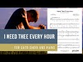 I Need Thee Every Hour (SATB Choir and Piano) - Arranged by Garrett Breeze (Sheet Music Video)