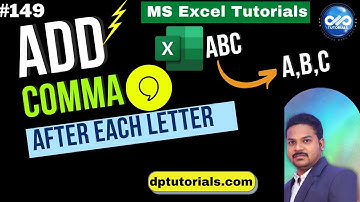 How to insert comma after each letter in excel - Using Formula & VBA code