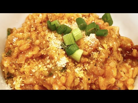 Video: Risotto Na May Bacon At Bell Pepper