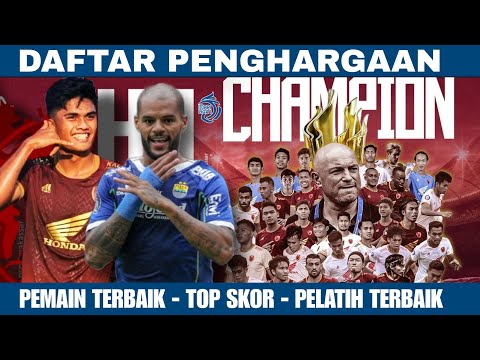 DAFTAR PENGHARGAAN LIGA 1 2023 : Juara,Top Skor,Pelatih Terbaik,Pemain Terbaik Liga 1 2023