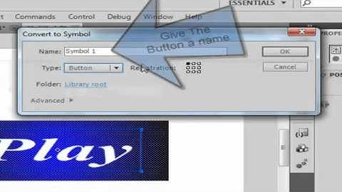 YouTube - How to make a Play button_ a replay Button and a Back button Flash Pro CS5 Part 1..flv