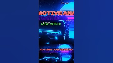 I Made A New Intro For My Videos