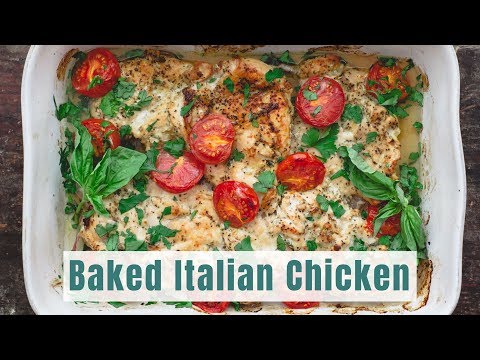 आसान बेक्ड इतालवी चिकन पकाने की विधि