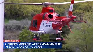 1 skier rescued, 2 missing in avalanche outside Salt Lake City in Utah