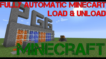 Minecraft Guide: SIMPLE & COMPACT Automatic Minecart, loading and unloading
